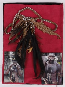 PAPUA NEW GUINEA HEADHUNTER AMULET NECKLACE