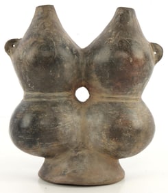 PRECOLUMBIAN PERUVIAN CHIMU SEGMENTED VESSEL