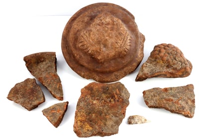 SPANISH FLORIDA MISSION POTTERY SHARDS 17TH C.