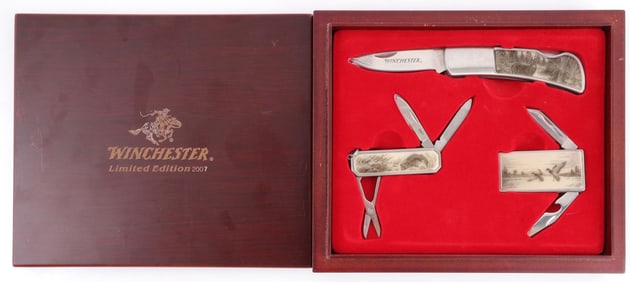 WINCHESTER 2007 LIMITED EDITION CASE KNIFE SET