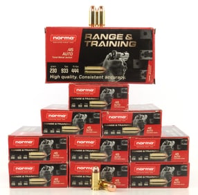 500 RDS NORMA 45 AUTO TMJ 230 GR 933 FPS AMMO