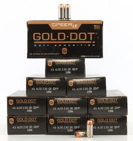 500 RDS GOLD DOT 45 AUTO 230 GR GDHP AMMO