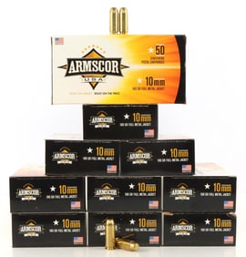 500 RDS ARMSCOR 10MM 180 GR FMJ AMMO