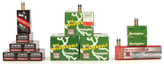 1750 ROUNDS .22 LR NORMA REMINGTON AMMUNITION LOT