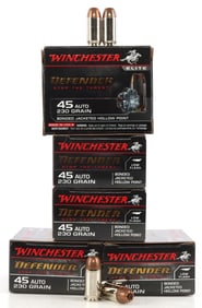 100 RDS .45 ACP 230GR JHP WINCHESTER DEFENDER AMMO