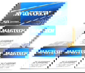 250 ROUNDS .30 CARBINE 110GR FMJ MAGTECH AMMO