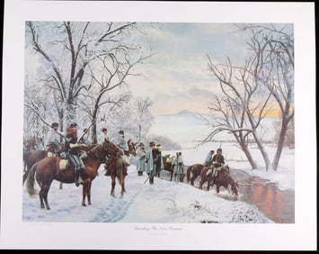 DON STIVERS PRINT GUARDING THE NEW FRONTIER SIGNED