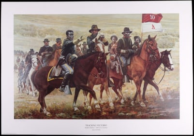 DON STIVERS PRINT BUFFALO SOLDIERS SIGNED NUMBERED