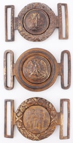 LOT 3 AMERICAN CIVIL WAR CONFEDERATE SASH BUCKLE