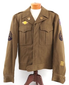 WWII US IKE JACKET 3 OSB ARMY CORPS OF ENGINEERS