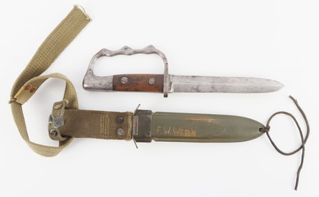 WWII KNUCKLE DUSTER COMBAT KNIFE PATTERN 1903 MOD
