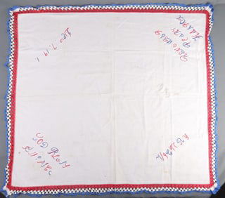 WWII US PEARL HARBOR COMMEMORATIVE TABLECLOTH