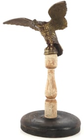 CIVIL WAR GAR BRASS EAGLE FINIAL FLAG POLE TOPPER