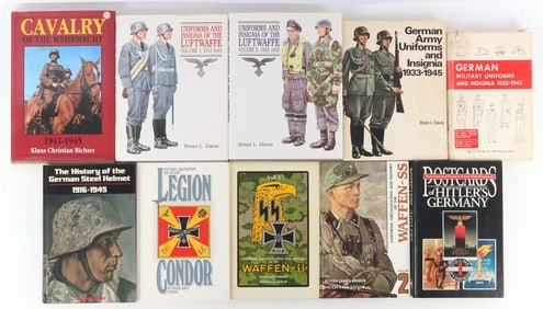 LOT OF 10 THIRD REICH COLLECTOR REFERENCE BOOKS