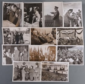 LOT OF 12 WWII GERMAN HEINRICH HOFFMAN PHOTOGRAPHS
