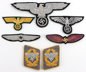 WWII GERMAN PATCH LOT NSFK LUFTWAFFE HEER