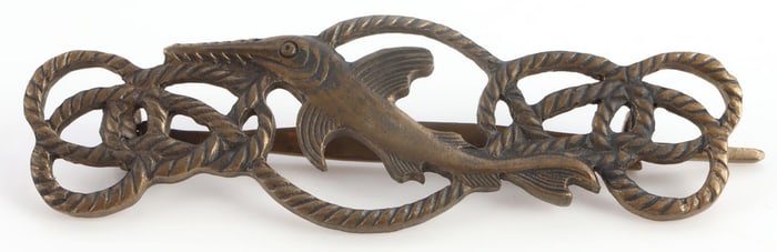 WWII GERMAN SMALL BATTLE KREIGSMARINE BRONZE BADGE