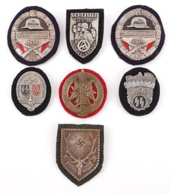 LOT 7 WWII GERMAN THIRD REICH ORGANIZATION SHIELDS