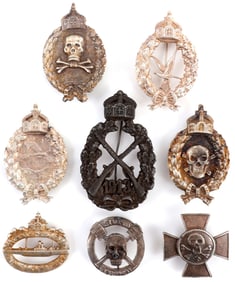 LOT OF 8 WWI IMPERIAL GERMAN FIRST REICH BADGES