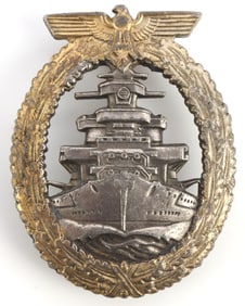 WWII GERMAN THIRD REICH HIGH SEAS FLEET BADGE