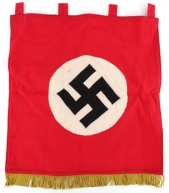 WWII GERMAN THIRD REICH NSDAP TRUMPET BANNER