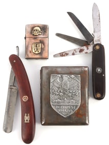 LOT OF 4 WWII GERMAN THIRD REICH PERSONAL EFFECTS