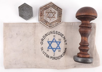 LOT 4 WWII GERMAN THIRD REICH WARSAW GHETTO POLICE