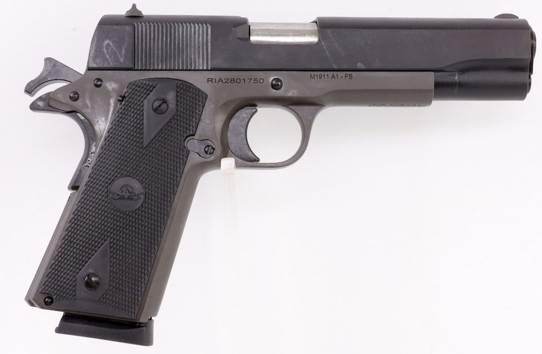 ROCK ISLAND ARMORY GI M1911 A1 .45 ACP PISTOL NIB: New in box Rock Island Armory GI Standard FS M1911 A1 semi-automatic pistol. MPN 56424. Includes one (1) 8-round magazine. FFL required for transfer. No international shipping. Know your state's firea