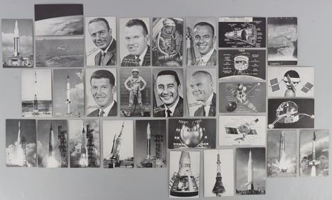31PCS EXHIBIT SUPPLY CO SPACE RACE TRADING CARD