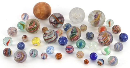 ANTIQUE MARBLE LOT BENNINGTON & OTHERS