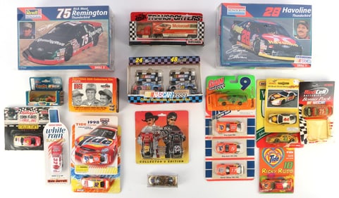 EXCLUSIVE NASCAR IN BOX 1990S MODELS AND CAR LOT