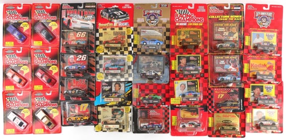 30 NASCAR RASING CHAMPIONS DIE CAST EARLY 90S-2000