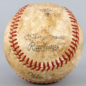 BASEBALL LEGEND MICKEY MANTLE SIGNED BASEBALL