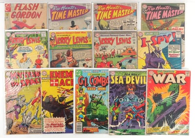 LOT OF 13 CLASSIC ADVENTURE WAR COMEDY COMICS