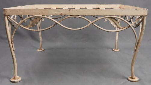 VINTAGE SALTERINI STYLE PATIO OTTOMAN