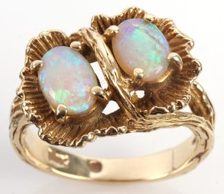 14K OPAL YELLOW GOLD SIZE 6 3/4