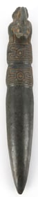 TAINO PRECOLUMBIAN DAGGER WITH FROG MAN HANDLE