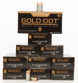 500 RDS GOLD DOT 45 AUTO 230 GR GDHP AMMO