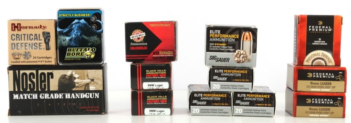 295 ROUNDS 9MM LUGER JHP PREMIUM DEFENSE AMMO