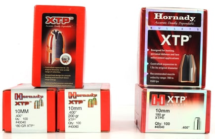 500 RDS HORNADY 10 MM 180 GR AND 200 GR XTP