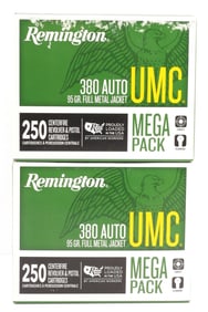 500 RDS .380 ACP 95GR FMJ REMINGTON UMC AMMUNITION