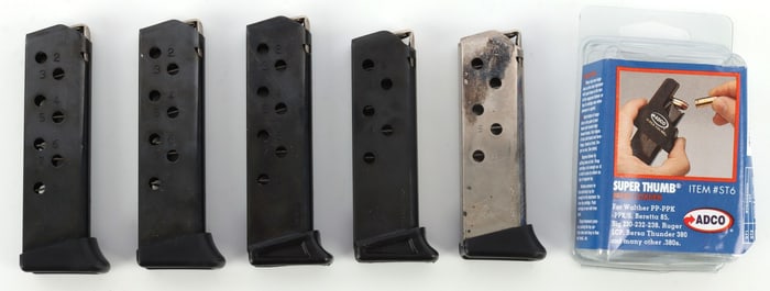 MEC GAR WALTHER PP PPKS MAGAZINES & LOADER 6PCS