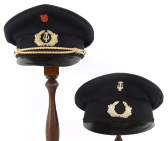 US FIREMAN VINTAGE VISOR CAP LOT OF 2