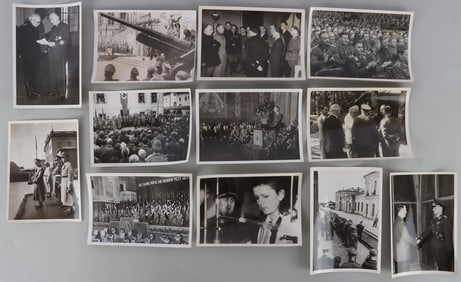 LOT OF 12 WWII GERMAN HEINRICH HOFFMAN PHOTOGRAPH