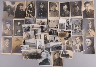 LOT OF 40 WWII GERMAN THIRD REICH PHOTOS HEER ETC