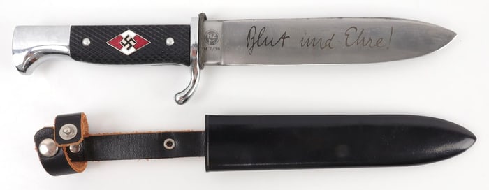 WWII GERMAN REICH HITLER JUGEND DAGGER & SCABBARD