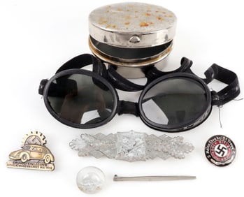 LOT OF 5 ASSORTED WWII GERMAN ITEMS ARMY ETC