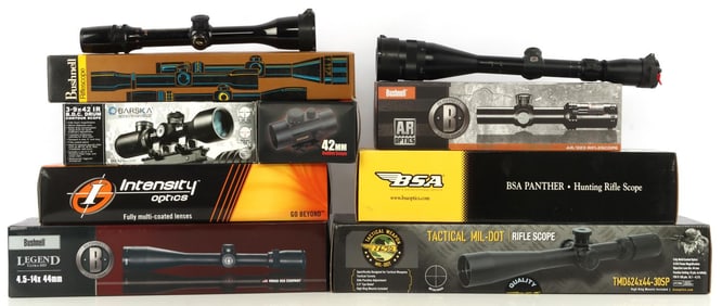 DEALERS LOT OF 10 RIFLE SCOPES BUSHNELL AR/223