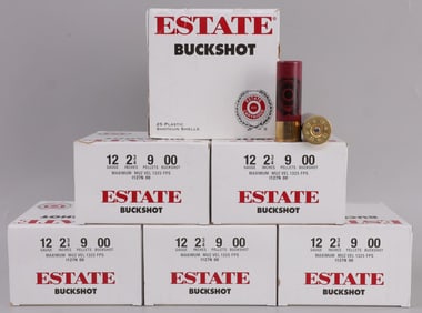 150 RDS ESTATE BUCKSHOT 12 GA 2 3/4 INCH AMMO