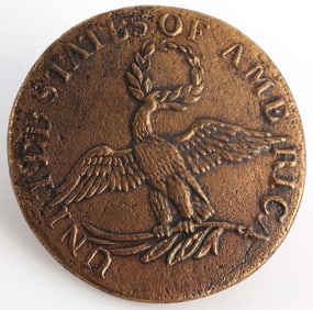 RARE 1800 U.S. OFFICIAL DIPLOMATIC BUTTON OD 1